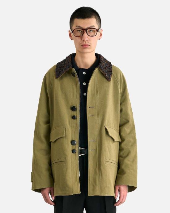  나마체코 자켓 자수 칼라 재킷 피스타치오