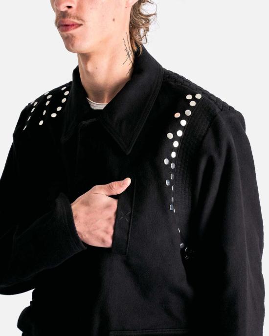  나마체코 자켓 브레이디드 요크 재킷 블랙 - NAMACHEKO