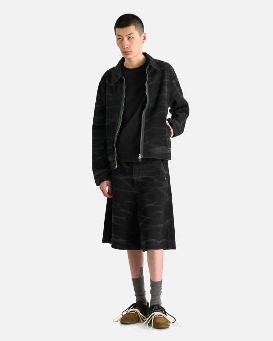  나마체코 데님 자켓 지브라 데님 재킷 워시드 블랙 - NAMACHEKO