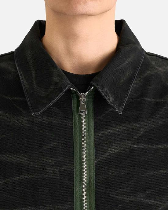  나마체코 데님 자켓 지브라 데님 재킷 워시드 블랙 - NAMACHEKO