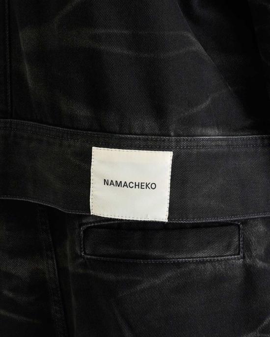  나마체코 데님 자켓 지브라 데님 재킷 워시드 블랙 - NAMACHEKO