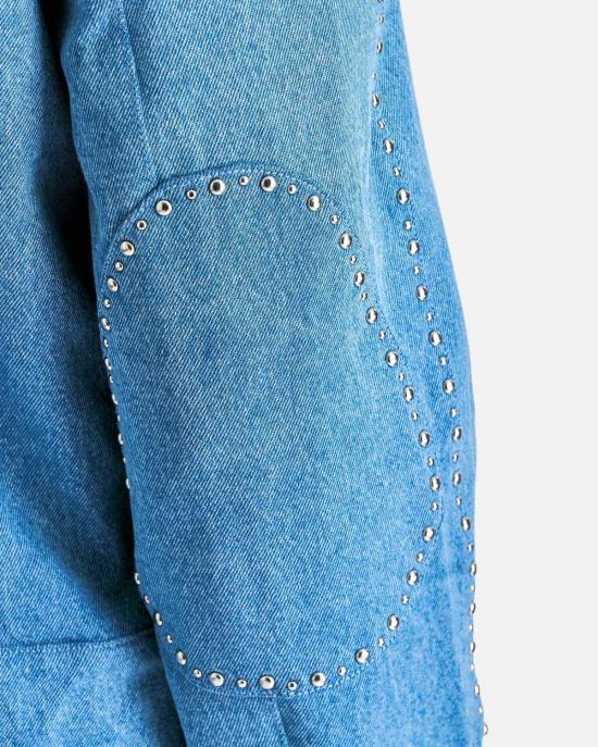  웨일즈보너 데님 자켓 웨일즈 보너 블루스 재킷 라이트 블루 - WALES BONNER