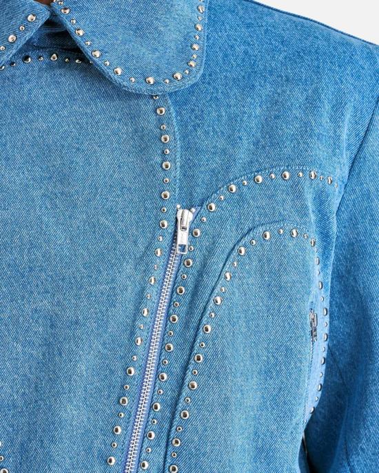  웨일즈보너 데님 자켓 웨일즈 보너 블루스 재킷 라이트 블루 - WALES BONNER