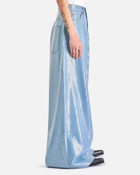  베트멍 데님 팬츠 Vetements Paillattes 진 블루 - VETEMENTS