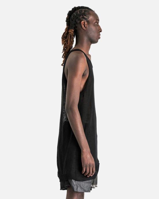  릭 오웬스 민소매 티셔츠 탱크 블랙 - RICK OWENS