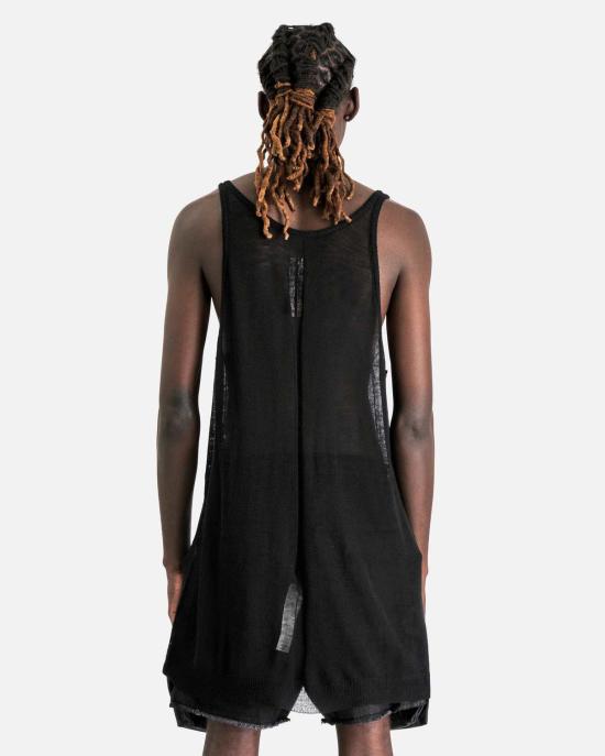  릭 오웬스 민소매 티셔츠 탱크 블랙 - RICK OWENS