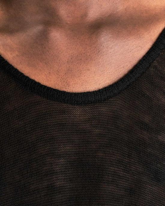  릭 오웬스 민소매 티셔츠 탱크 블랙 - RICK OWENS