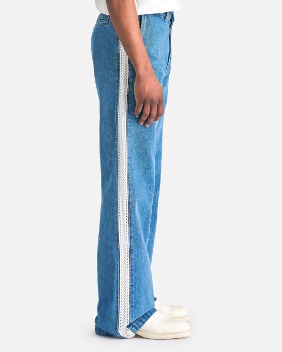  웨일즈보너 스트레이트 팬츠 웨일즈 보너 에터니티 팬츠 라이트 블루 - WALES BONNER