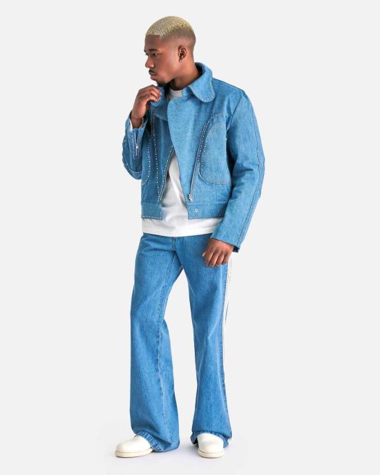  웨일즈보너 스트레이트 팬츠 웨일즈 보너 에터니티 팬츠 라이트 블루