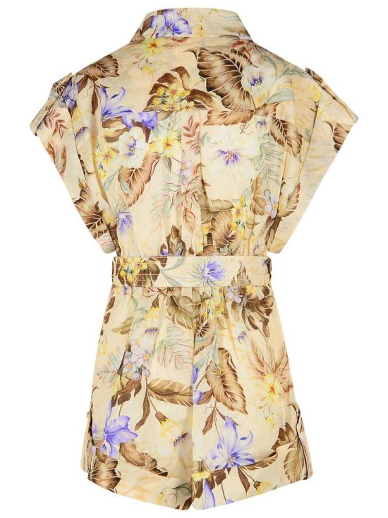 25FW 짐머만 숏 원피스 4235YSS254CREAM MULTI Beige - ZIMMERMANN