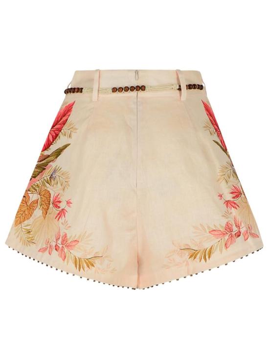 25FW 짐머만 숏팬츠 4557ASS253CREAM PALM Beige - ZIMMERMANN