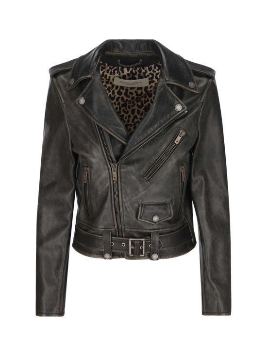 25FW 골든구스 가죽 자켓 GWP00848P00064790100 AI25 Black