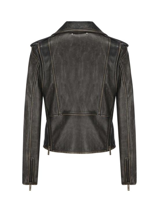 25FW 골든구스 가죽 자켓 GWP00848P00064790100 AI25 Black - GOLDEN GOOSE