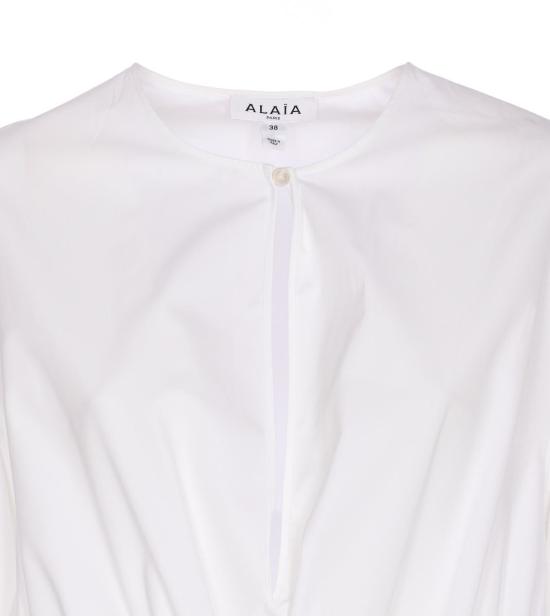 25FW 알라이아 미디 원피스 AA9R2659T611B000 WHITE - ALAIA