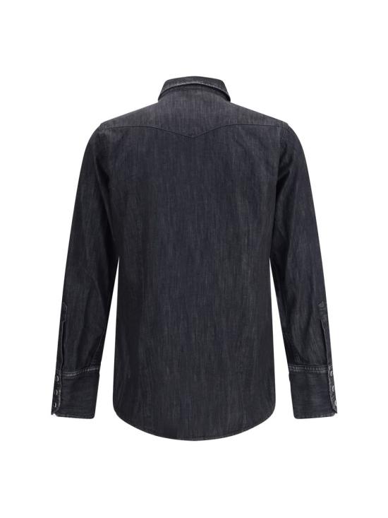 25FW 디스퀘어드2 데님 셔츠 S74DM0936S30826 900 Black - DSQUARED2