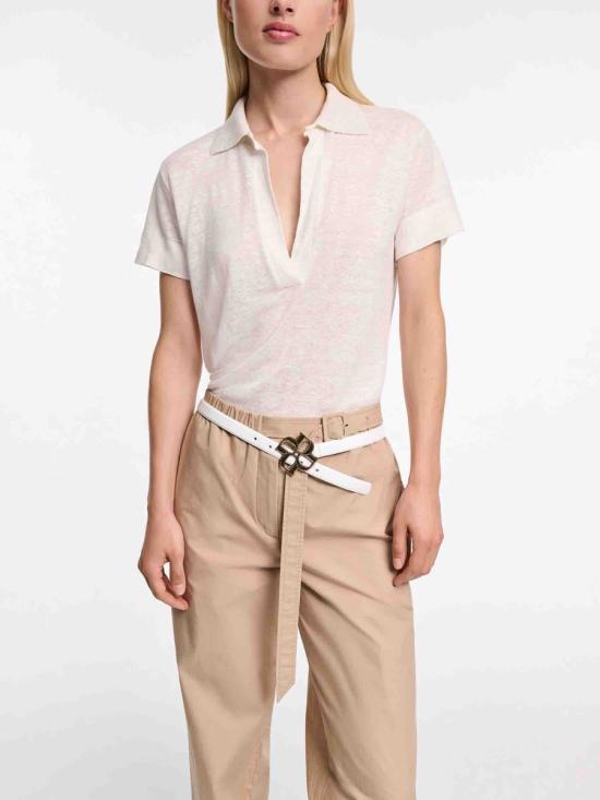 25FW 도로시 슈마허 긴팔 티셔츠 252 123201 110Camelia White Beige - DOROTHEE SCHUMACHER