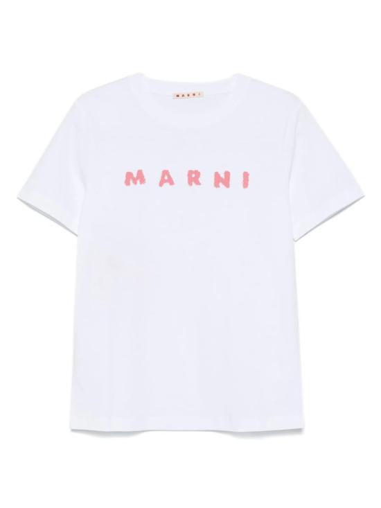 25FW 마르니 반팔 티셔츠 THJE0293P8USCX42S1W01 LILY WHITE