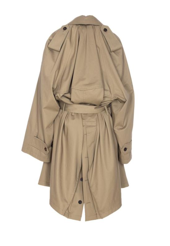 25FW 발렌시아가 벨트 더블 브레스티드 트렌치코트  839117TSP139772 BEIGE EXPLORER - BALENCIAGA