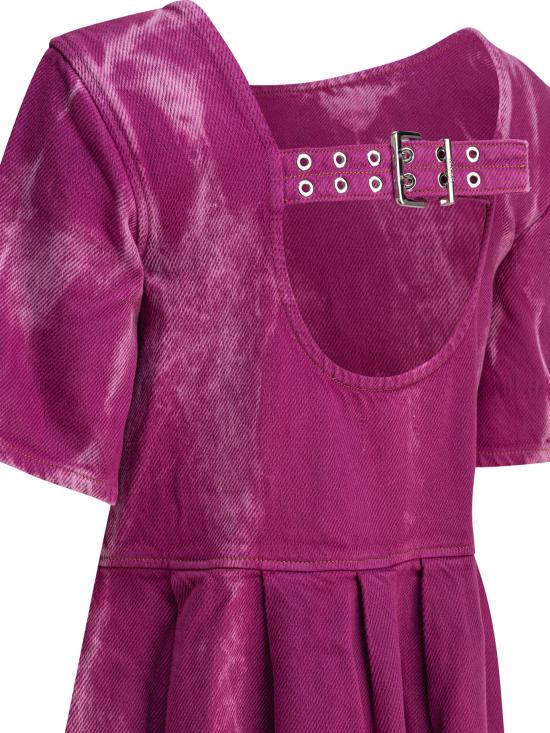 25SS 가니 미디 원피스 J1672088 PURPLE - GANNI