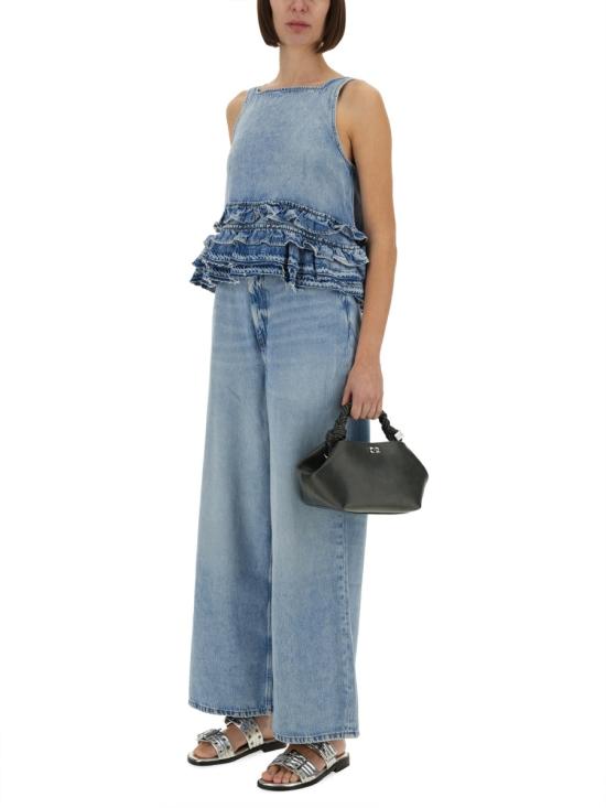 25FW 가니 민소매 티셔츠 J1818 564 BLUE - GANNI