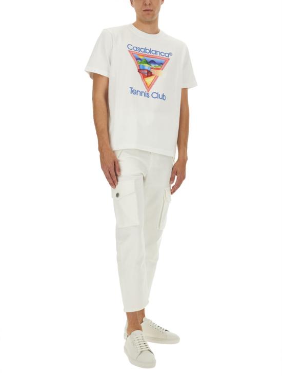 25FW 카사블랑카 반팔 티셔츠 MPF25JTS001 01TENNISCLUBICON MULTICOLOUR - CASABLANCA