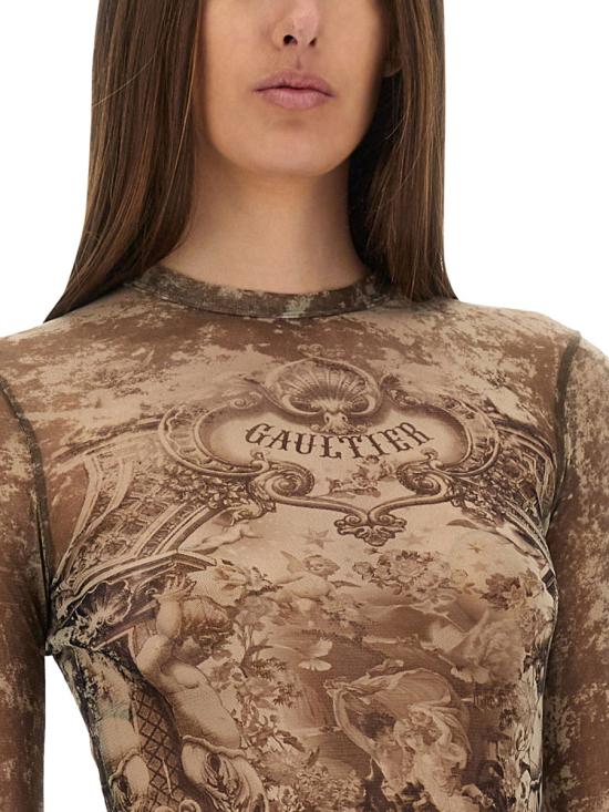 25FW 장 폴 고티에 긴팔 티셔츠 TO305 M006P6965 NUDE - JEAN PAUL GAULTIER