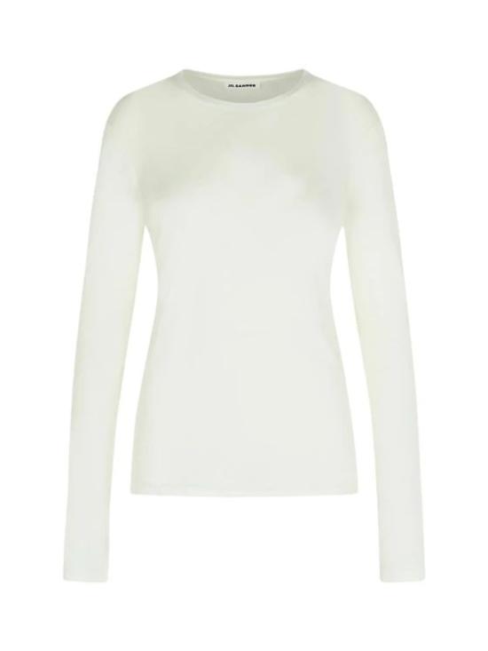 25SS 질샌더 긴팔 티셔츠 J03FV0117J20145100 BLANCO