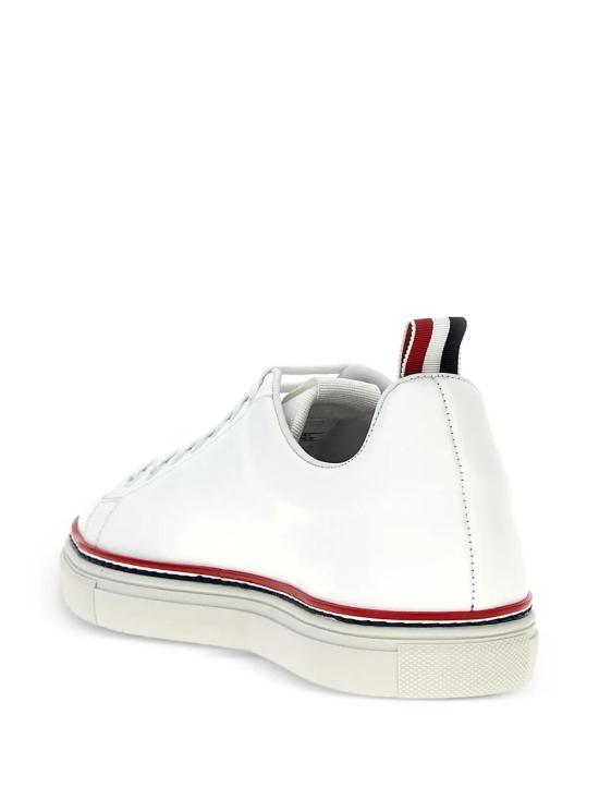 25FW 톰브라운 RWB 라이닝 카프레더 스니커즈 MFD219A05584100 BLANCO - THOM BROWNE