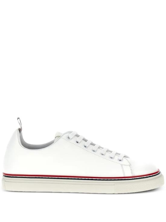 25FW 톰브라운 RWB 라이닝 카프레더 스니커즈 MFD219A05584100 BLANCO