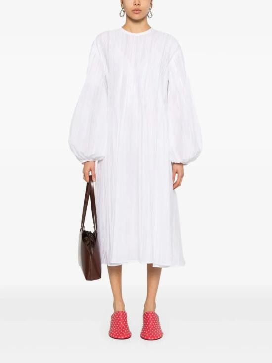 25SS 질샌더 미디 원피스 J02CT0464J45014100 BLANCO - JIL SANDER