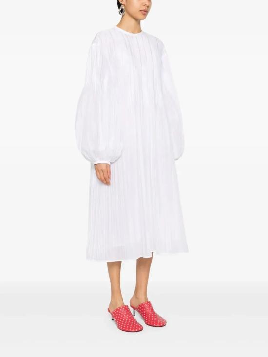 25SS 질샌더 미디 원피스 J02CT0464J45014100 BLANCO - JIL SANDER