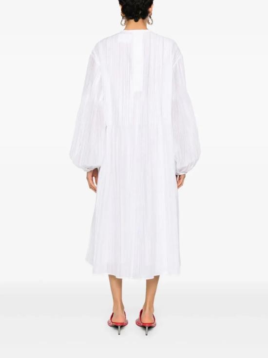 25SS 질샌더 미디 원피스 J02CT0464J45014100 BLANCO - JIL SANDER