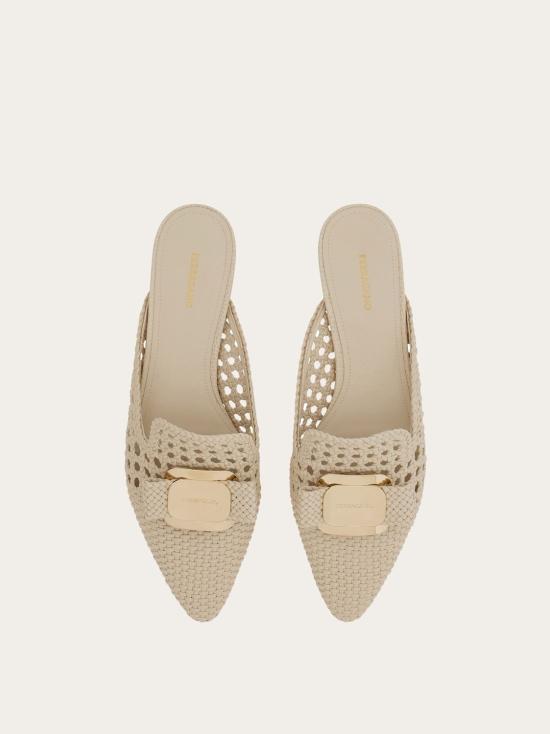 25SS 살바토레 페라가모 뮬/슬리퍼 01J63178008 BEIG - SALVATORE FERRAGAMO