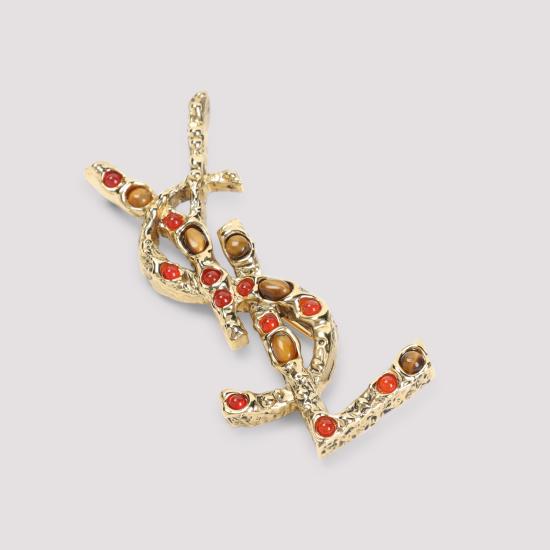 26SS 생로랑 브로치 833952YOTPS 7778 GOLD - SAINT LAURENT