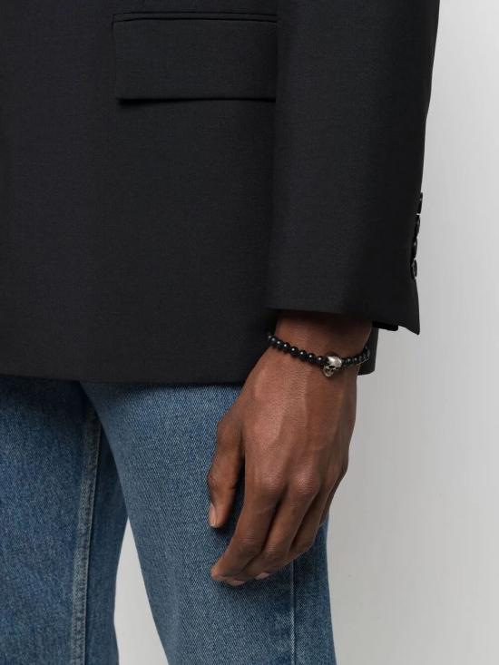 25FW 알렉산더 맥퀸 브레이슬릿 7069791AAIX 1010 BLACK - ALEXANDER MCQUEEN