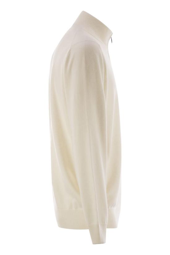 25SS 브루넬로 쿠치넬리 캐시미어 집업 니트 M2200124 CO312 CREAM - BRUNELLO CUCINELLI