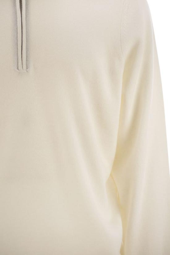25SS 브루넬로 쿠치넬리 캐시미어 집업 니트 M2200124 CO312 CREAM - BRUNELLO CUCINELLI