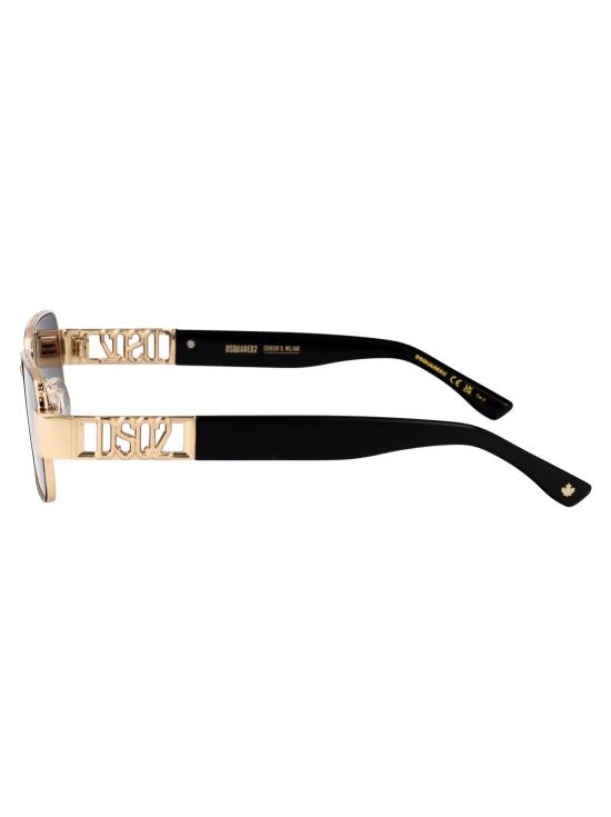 25SS 디스퀘어드2 선글라스 D2 0156S 0NZ MATTE GOLD BLACK - DSQUARED2