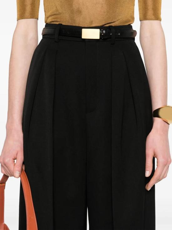  생로랑 스트레이트 팬츠 824389 Y7E631000 BLACK - SAINT LAURENT