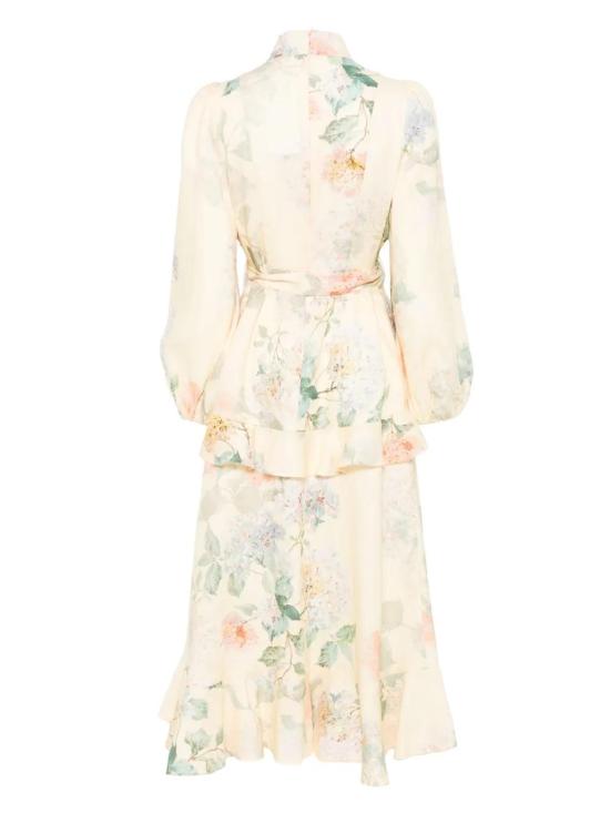 25SS 짐머만 롱 원피스 4276DS251 LMNHYD YELLOW - ZIMMERMANN