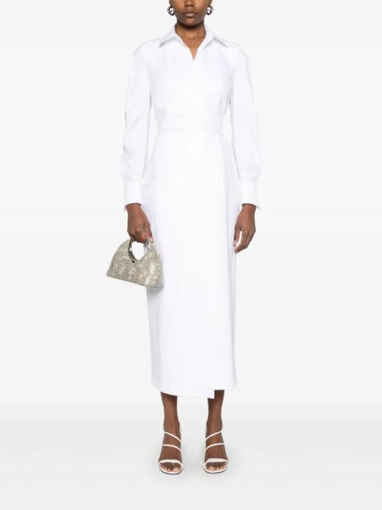  막스마라 미디 원피스 2511221053600 296002 WHITE - MAX MARA