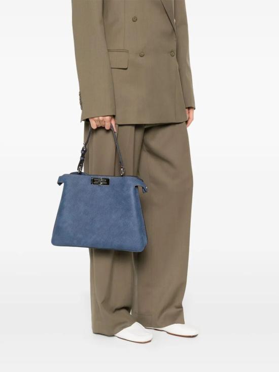 25FW 펜디 피카부 소프트 미디엄백 8BN353AUR3 F04QL BLUE - FENDI