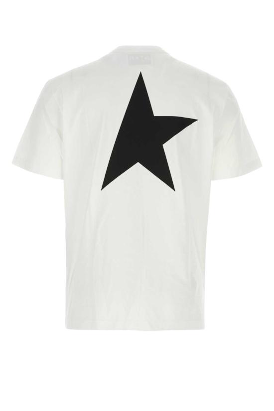 25FW 골든구스 반팔 티셔츠 GMP01220P00087910283 WHITE BLACK - GOLDEN GOOSE