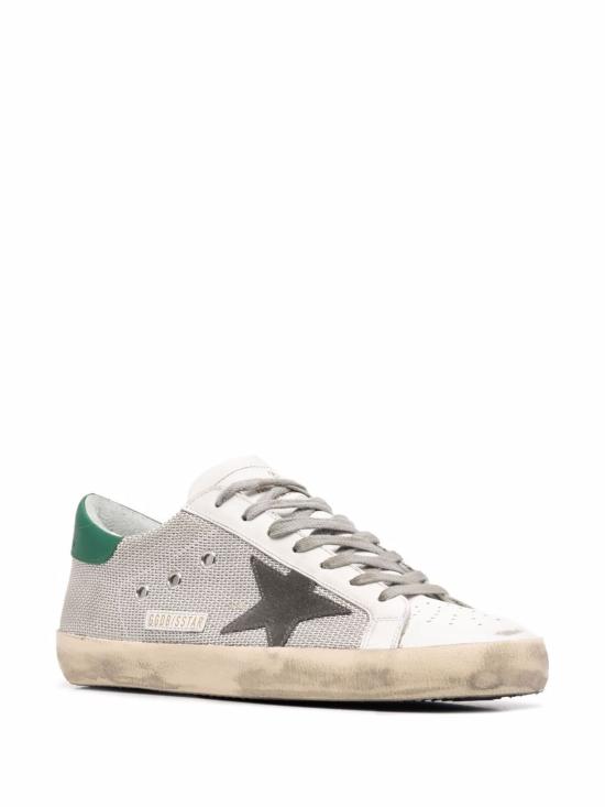 25FW 골든구스 슈퍼스타 스니커즈 GMF00101F00268670215 LIGHT SILVER WHITE BASALTO GREY GREEN - GOLDEN GOOSE