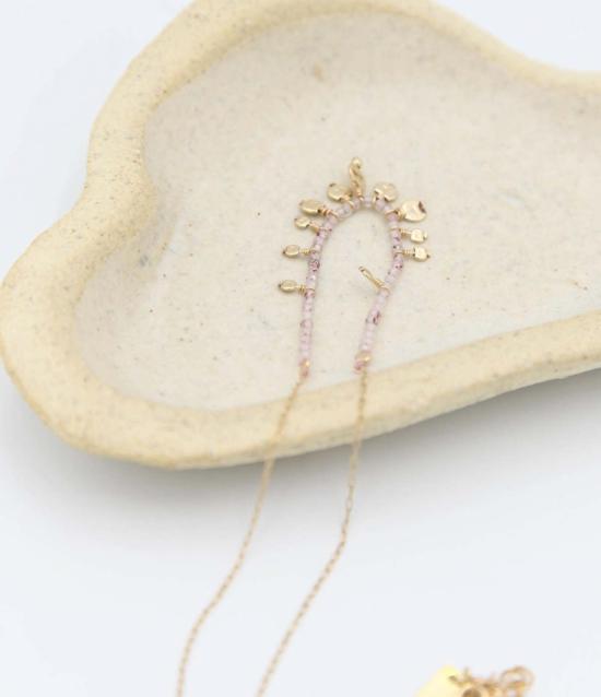  이보나 루디가 디자인 목걸이/팬던트 드리프트 클러스터 딸기 쿼츠 목걸이 - IWONA LUDYGA DESIGN