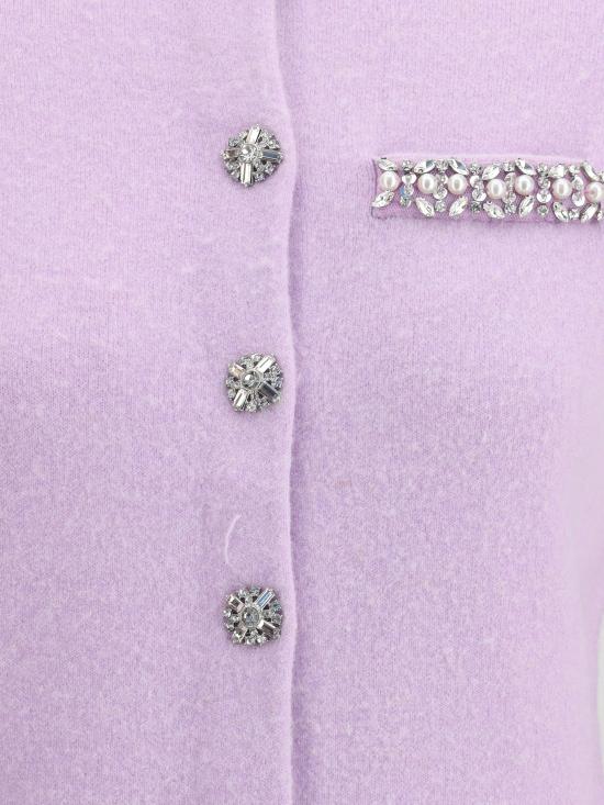 25FW 셀프 포트레이트 가디건 PF25085CL LILAC - SELF PORTRAIT