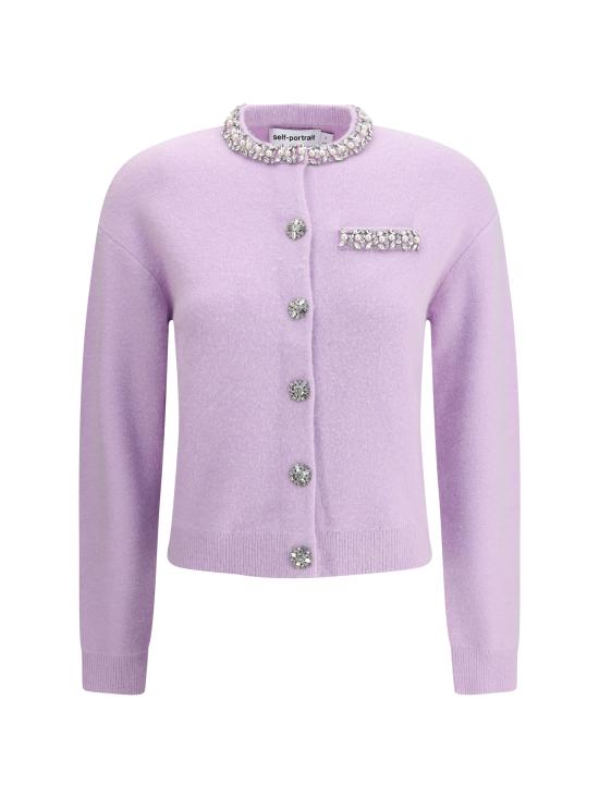 25FW 셀프 포트레이트 가디건 PF25085CL LILAC