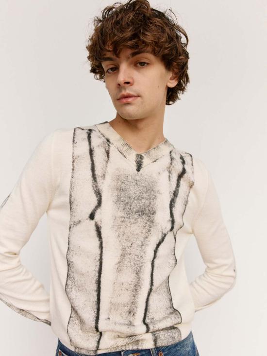  MM6 메종마르지엘라 스웨터 Mm6 메종 마르지엘라 V넥