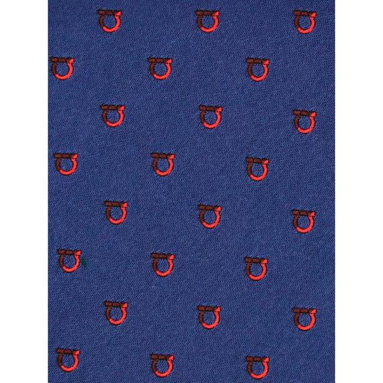 25FW 살바토레 페라가모 넥타이 351281 0784555 BL RO BLUE - SALVATORE FERRAGAMO