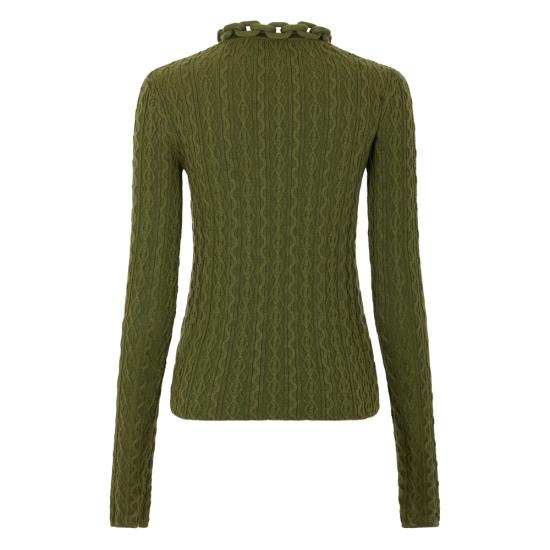 25FW 파코라반 긴팔 티셔츠 25AMPU049 ML0320 P303 GREEN - PACO RABANNE